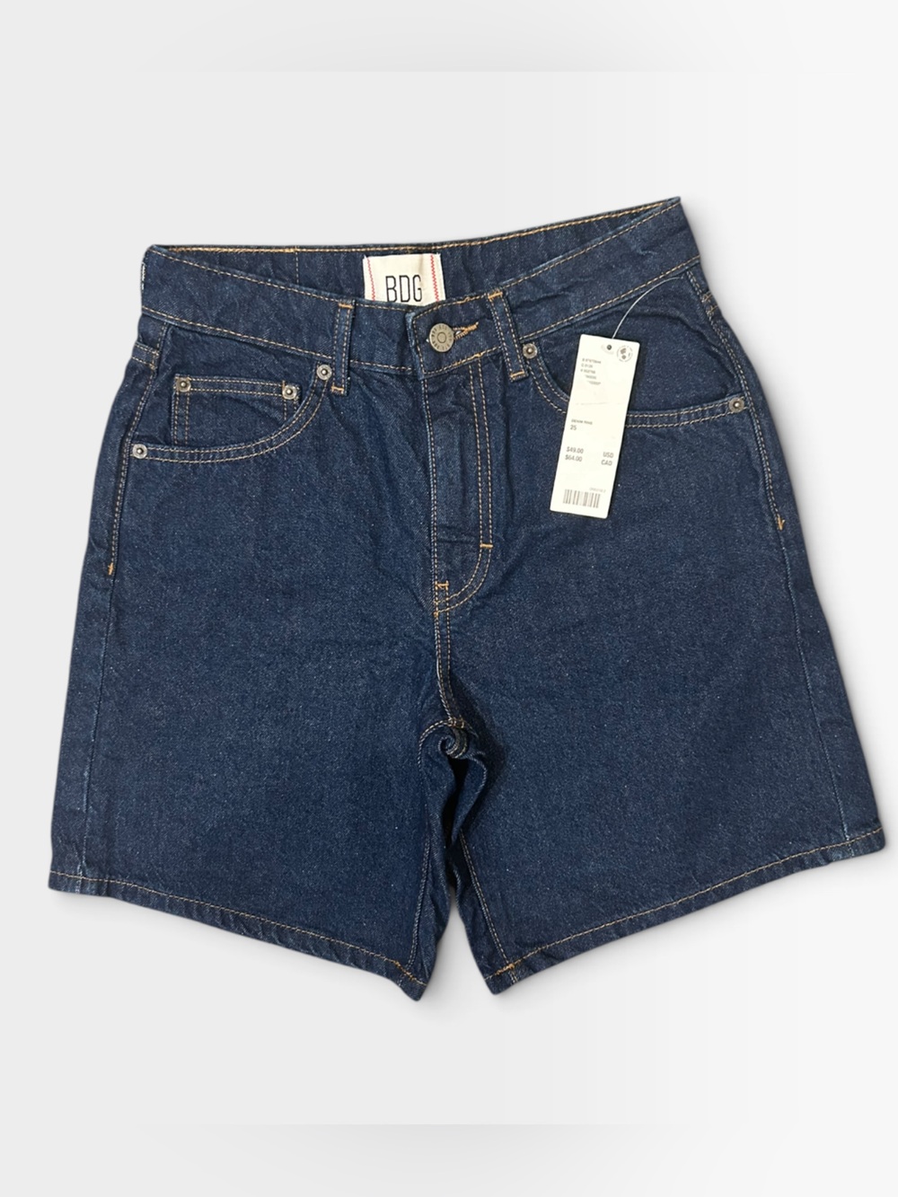 BDG Urban Outfitters 90’s Inspired Denim Shorts Size 25 Dark Wash NWT